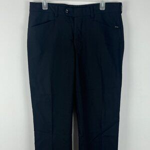 Citadin Dress Pants Size 34 Inseam 30in Rise 10in Black Polyester Viscose Lycra